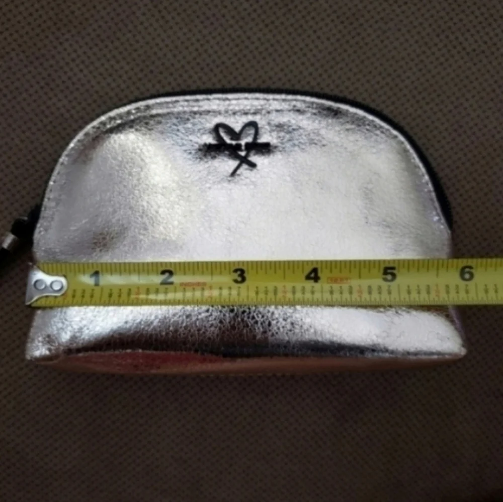 Victoria's Secret makeup case bag set metallic crackle